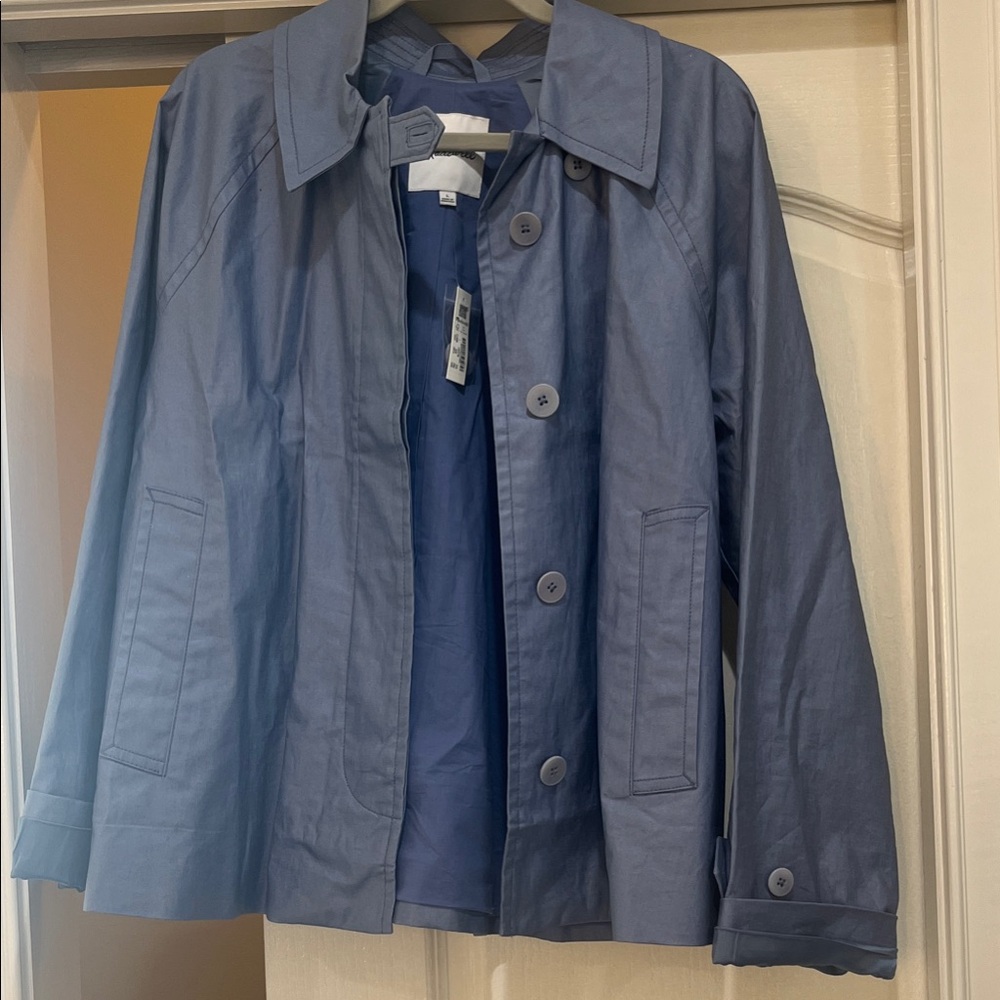 Madewell Blue Trench Coat